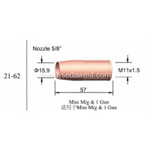 TWC Welding Nozzle 21-62